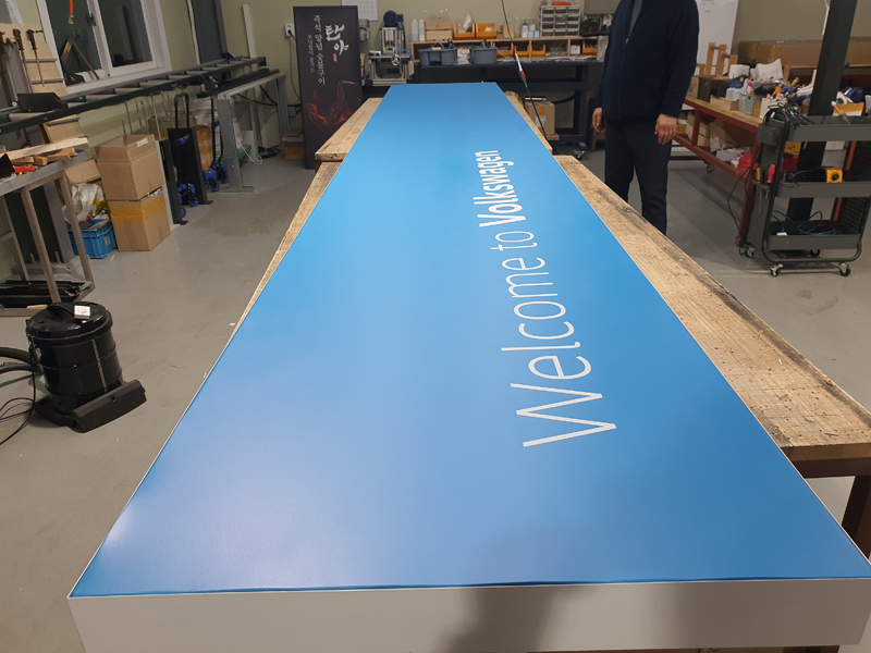 3. 자동차 매장 패브릭 조립